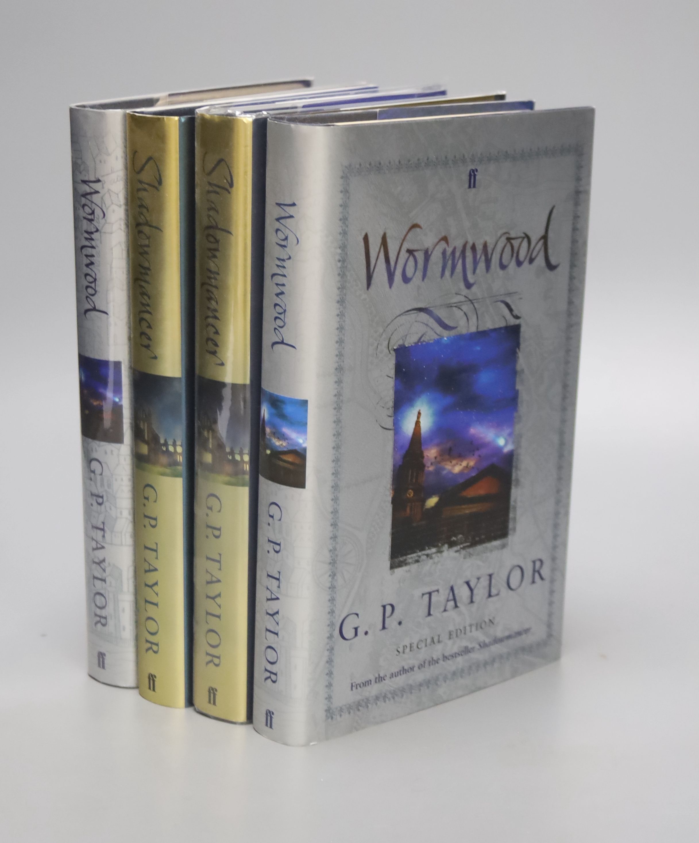 Taylor, G.P – Shadowmaker, special edition, from the library of G.P Taylor, 8vo, hardback, (signed and inscribed ‘from the library of G.P Taylor, 2005’, also signed to a second page, ‘with best wishes’, (dj and wrap pres